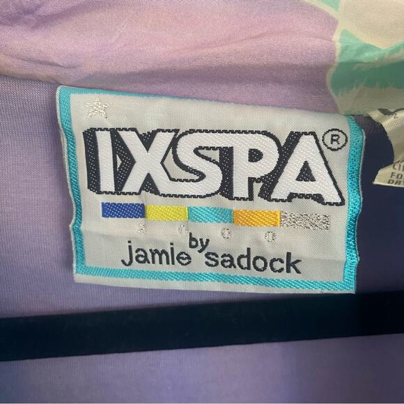 IXSPA by Jamie Sadock Vintage Silk Full Zip Lightweight Jacket Size Medium - Picture 7 of 8